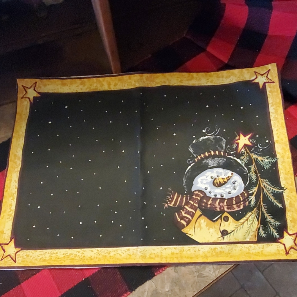 Snowman placemat 🎄 New